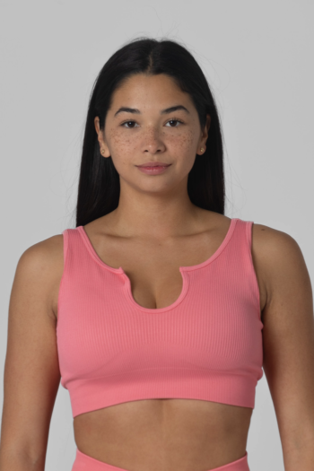 U Neckline Crop Top