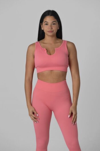 U Neckline Crop Top Full Set